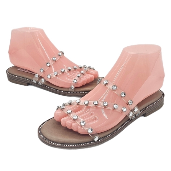 Steve Madden Skyler Strappy Flat Studded Sandals Size 7 - Picture 4 of 13